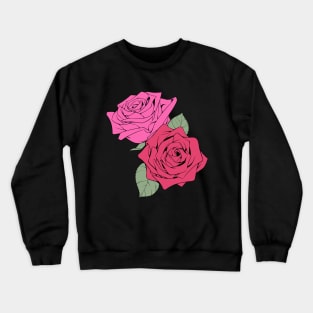 Pink Roses Crewneck Sweatshirt